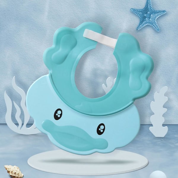 Baby Shower Justerbar Shampoo Vask Hårbeskyttelseshat Vandafast Hørebeskyttelse Badehat