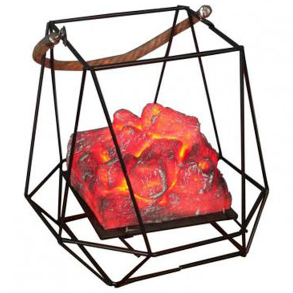 Imitation Charcoal Flame Lamp Halloween Järn Ornament LED Flame Light
