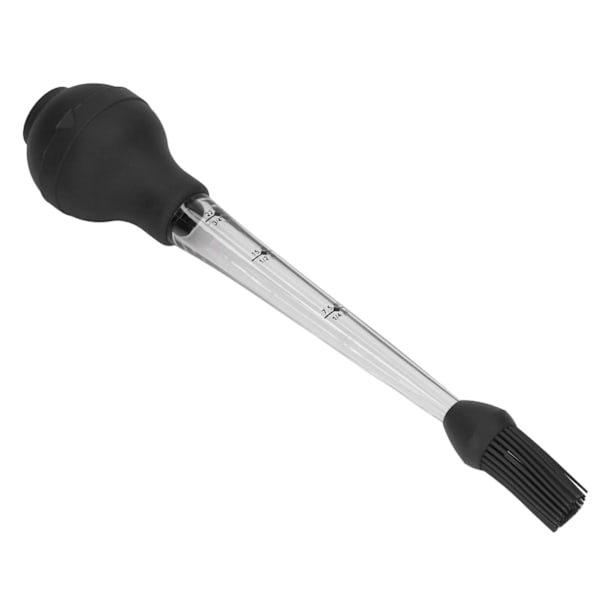 Kalkun Baster med Saucebørste Grill Olie Dryp Krydderier Værktøj Sauce Nål Sort