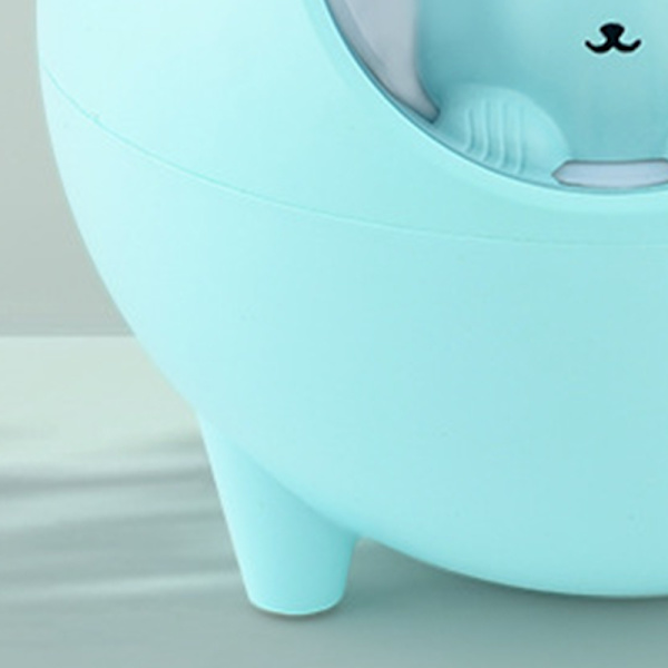 Nattlampe Bluetooth-høyttaler Bærbar Høy Lyd Søt Smart Bluetooth-høyttaler for Soverom Blå 3.0 HD