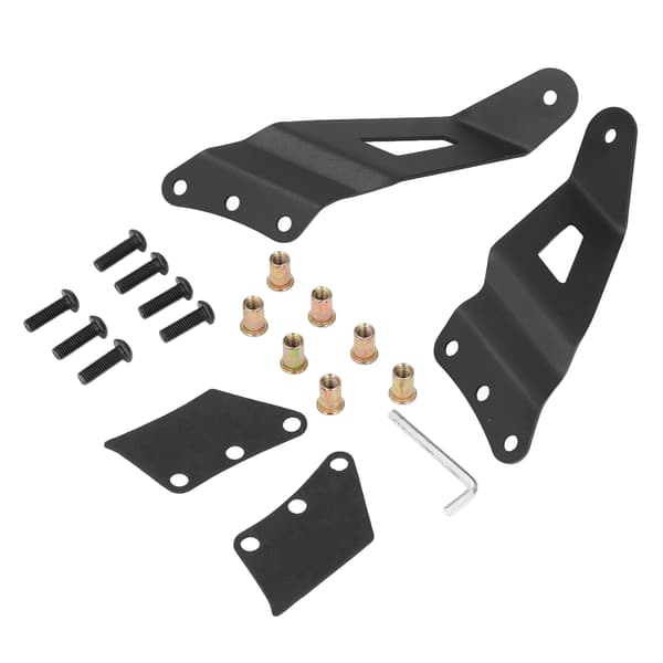Upper Windshield LED Curved Light Bar Mount Bracket Kit Replacement for Chevrolet Silverado 1500 2500HD 3500 2001-2006