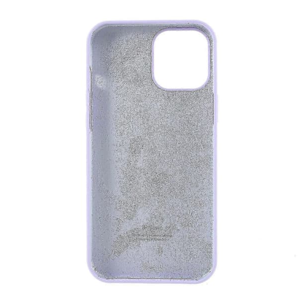 【LD】Silkeblød Solid Silikone Cover Kompatibel med iPhone 12 Mini Etui_Gave Kompatibel med G Light purple
