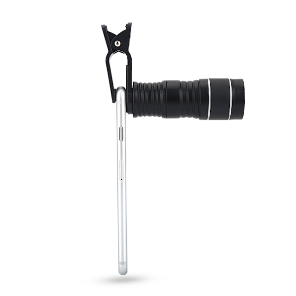 Utomhus Mini Portable 12 Times Focusing Phone Monoculer Smartphone Telescope (Silver)