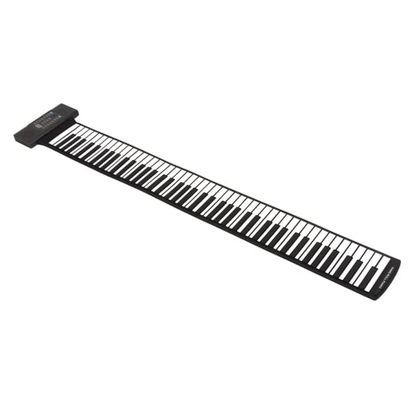 Roll Up Piano 88 Keys Bluetooth MIDI Function Touch Sensitive Portable Electric Roll Up Piano for Beginners 100-240V EU Plug