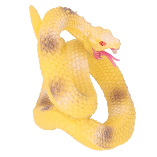 Stor slangemodell Plastsimulering Reptil Stor slangefigur for Halloween-dekorasjon