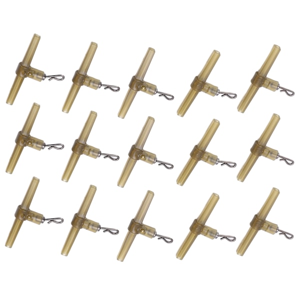 15 stk Fiskespind T-formet RRing Genanvendelig Bærbar Grøn Crossline Tackle Connector
