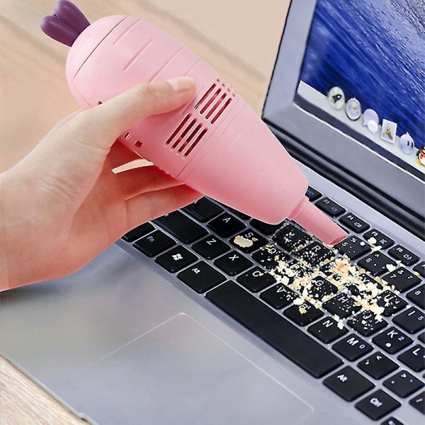 USB Rädisa stationär dammsugare Skräpsopare för tangentbord Rengöring av bärbar dator (rosa) orange