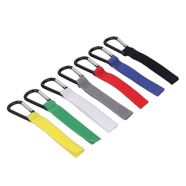 7pcs Stroller Hook Aluminum Alloy Hook and Loop Fastener Multipurpose Carabiner