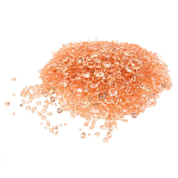 4000 kpl Akryylitimantteja Myrkytön Hajuton Ruusukulta Sininen Sekoitus 3/6/10mm DIY Korukoristeisiin Taideaskarteluun (Ruusukulta)