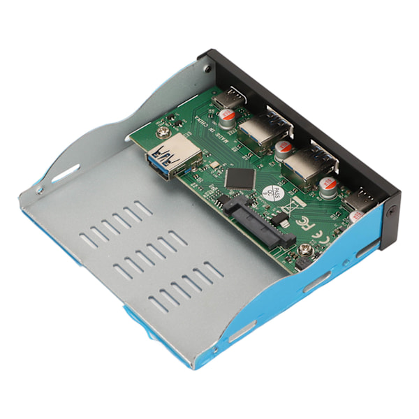 Frontpanel USB 3.1 Hub 3.25in 4 nedströmsportar 1 Uplink-port Stationär PC Frontpanel Dockningsnav för kontor