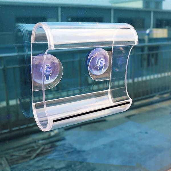 Plastfoderautomat til kolibrier til udendørs brug, hængende fuglefoderautomat til vilde fugle/kæledyr