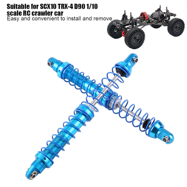 Säädettävä metalliiskunvaimennin SCX10 TRX-4 D90 1/10 mittakaavan RC-maastokuljettimelle (120 mm)