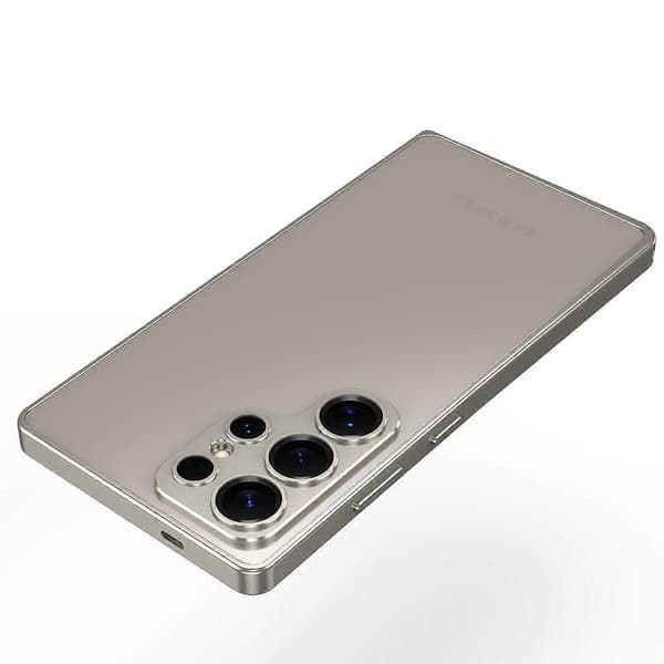 Kompatibel med Samsung Galaxy S25 Ultra Bumper Skal Legeringsramskydd med Linsram Titanium