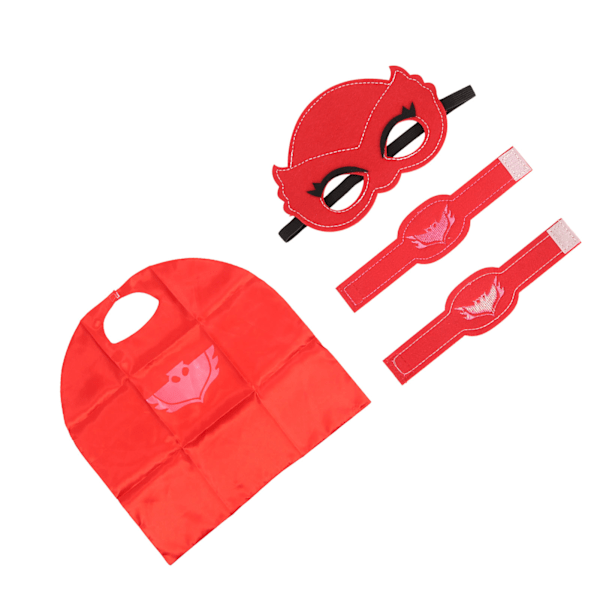 Heltekappe Ansiktsmaske Morsom Innovativ Barn Halloween Cosplay Kappe med Armbånd for Halloween Julebursdagsfest