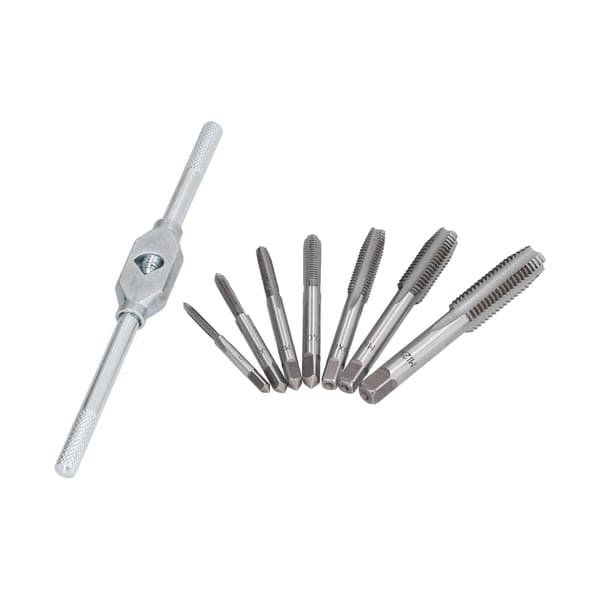 Tap Wrench Set Metric Machine Hand Screw Thread Plug with Adjustable Reamer M3~M12 Hardware