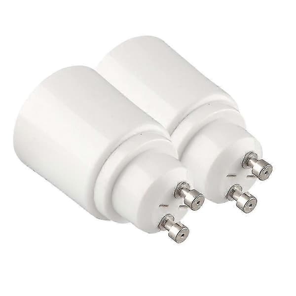 Gu10 til E27 lampeholder sokkel lyspæreadapter Gu10 hann til E27 hunn brannsikker LED-belysning