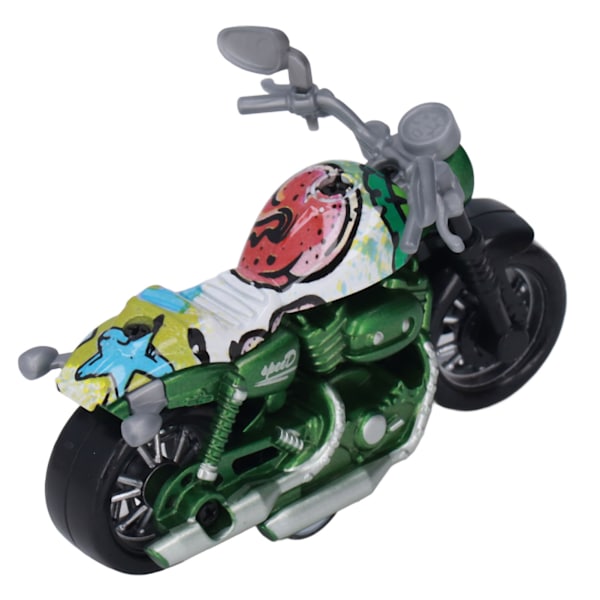 Mini Motorcykel Model Legering Høj Simulering Fremme Koordination Træk Tilbage Motorcykel Legetøj til Børn Grøn