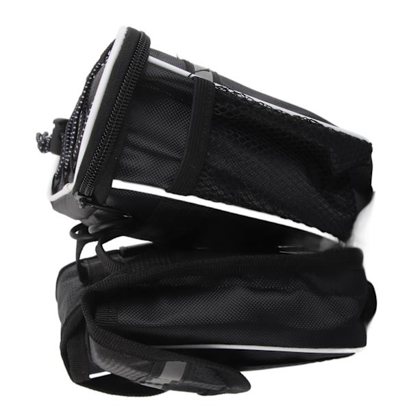 Vandafvisende Cykel Forreste Top Tube Taske Cykelram Opbevaringstaske (Sort)