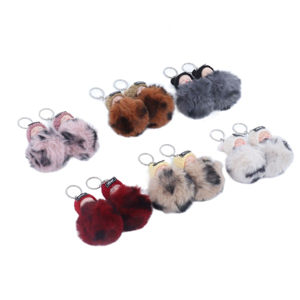 12 st sovande babyhänge nyckelring plysch fluffig söt emulerande docka för handväska NO.892-19