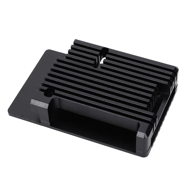 Kjøleboks i svart aluminiumslegering for Raspberry Pi 3. modell B 2b 3b