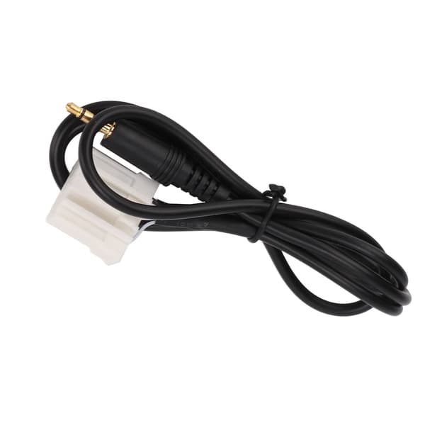 1m Lang AUX Audio Input Adapter 3,5 mm Klar Lyd Sort Udskiftning til Mazda 2 3 5 6 MX5 RX8 Musik Afspiller