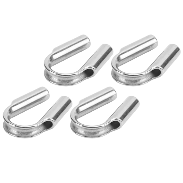 10 stk Rør Fingerborg 304 Rustfritt Stål Talje Wire Beskyttelse Båttilbehør M6