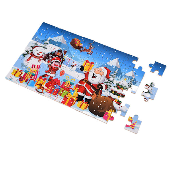 Jul Pussel Enkelt Roligt Barnpussel Snötyp Jul Pussel Julklapp