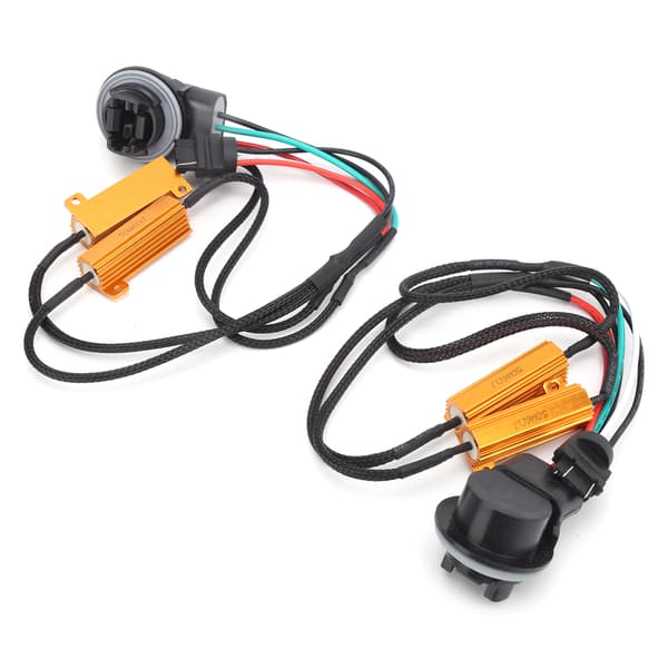 2 stk 50W 3157B LED-dekoder Lastmotstand Canbus Flash Feilfri kansellerer for bilfrontlys Tåkelys DRL