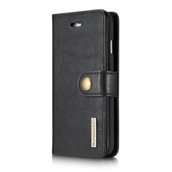 iPhone 7/8/SE (2020/2022) - DG.MING Magnetisk Cover/Pung Etui - Sort Black Svart