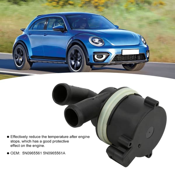 Extra vattenpump för motor 5N0965561 Passar AUDI A3 / TT /A1 / Q3