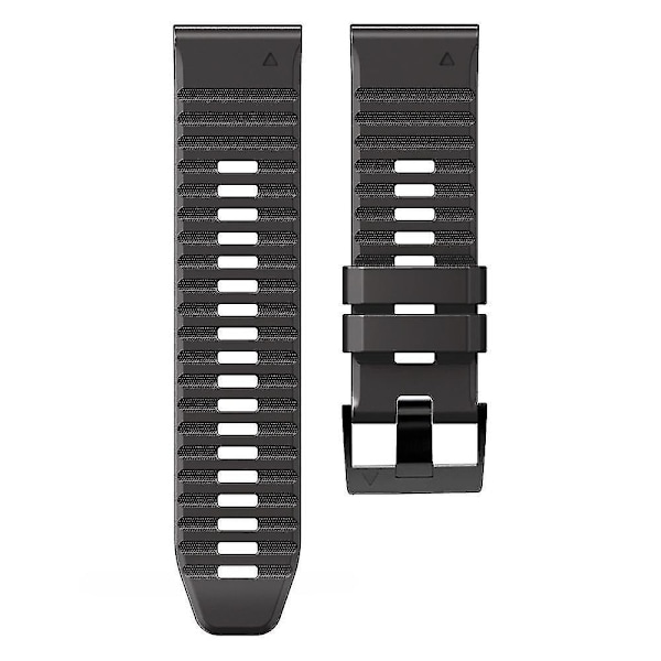 Garmin Tactix Delta / Enduro Silikonklockarmband Svart Grå