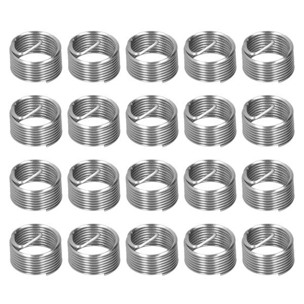 20 stk. Gænge Reparation M14 x 1,25 Spiral Circle Insert Reducer Mutter Gængede Udvidelses Sæt 1D