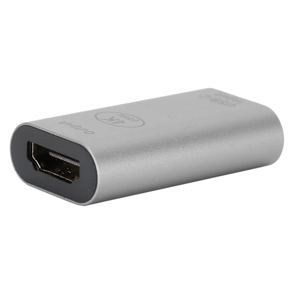 Type-C Hun til HDMI Hun Adapter Mini Videokonverter 4K 60Hz til Windows Android