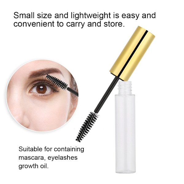 5 färger 10 ml Tom Mascara Tube med ögonfransstav Tom Mascara behållare flaska #2