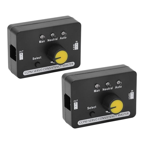 2PCS RC Servo Tester Manual Speed Control MCU Control Servo Consistency Master for Motor DC4.8-6V