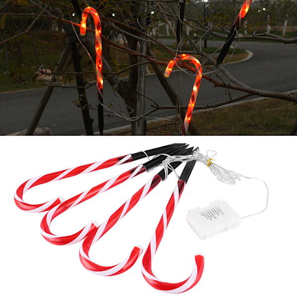 LED Gåstavslampe Jordspyd Lampe Juledekorasjon for Hage Hagevei Patio