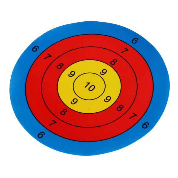 100 st papper bågskyttemål 3 tum bärbart självhäftande målpapper i ljus färg för utomhusbågpil
