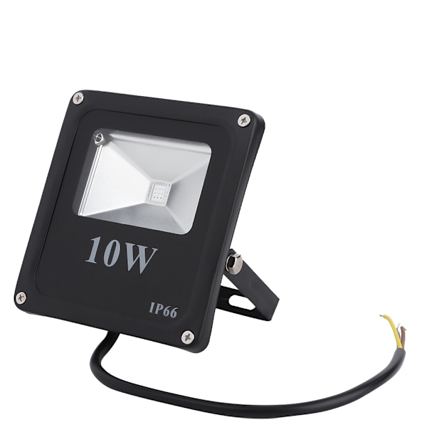 RGB 10W Ulkovalo LED-projektori kaukosäätimellä Pihalle AC85-265V (musta)