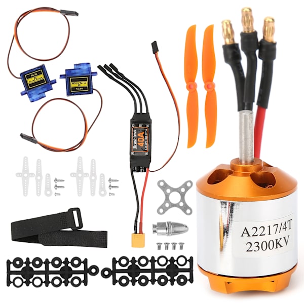 RC Kauko-ohjattava Lentokone 2217 KV2300 Moottori 6035 Potkuri Servo 40A XT60 ESC Setti