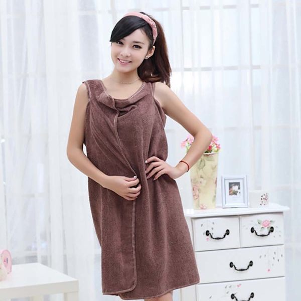Bærbar superabsorberende mikrofiber badehåndkle Beach Body Wrap vaskeklut