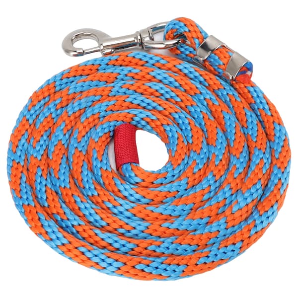13ft Multifunktionellt Hästkoppel Rep Blå Orange Stark Legering Stor Krok