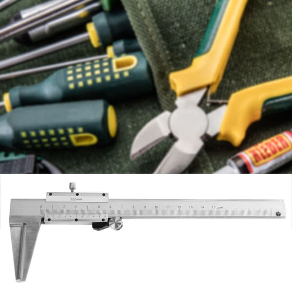 Portable Vernier Caliper 0-150 mm Precision Measuring Tool Steel Ruler
