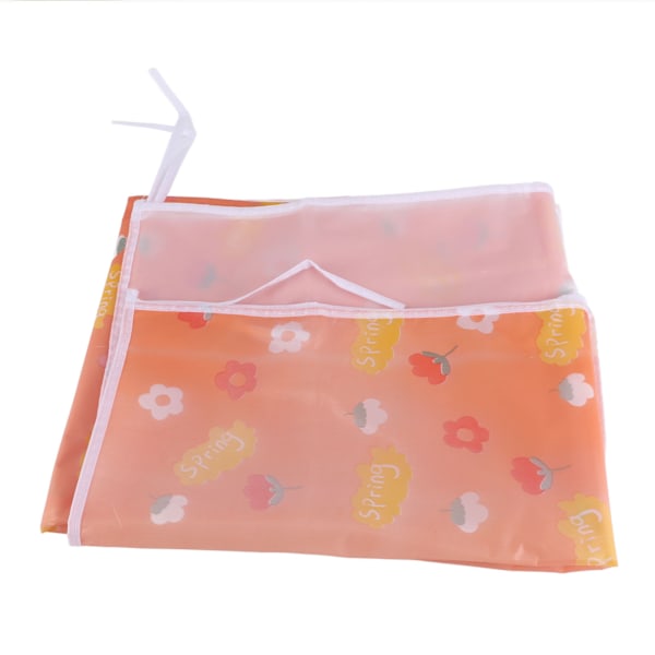 Förtjockat 3D Dammskydd Hushålls PEVA Transparent Vattentät Kläder Dammskydd Dammtätt Klädskydd Blomma