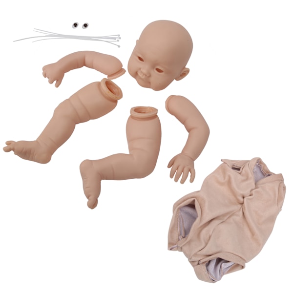 22-tums DIY Reborn Doll Set Omålad naturtrogen docka-tillbehör för Barn