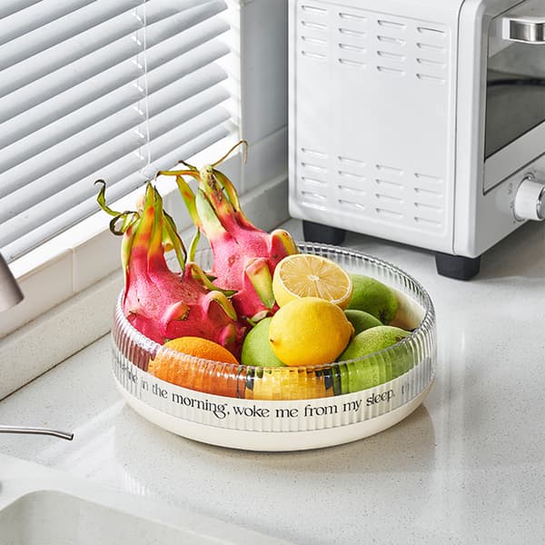 Turntable Organizer Plastic Container Round 360 Degree Rotating Easy Access Storage Tray for Spices Pantry Cosmetics