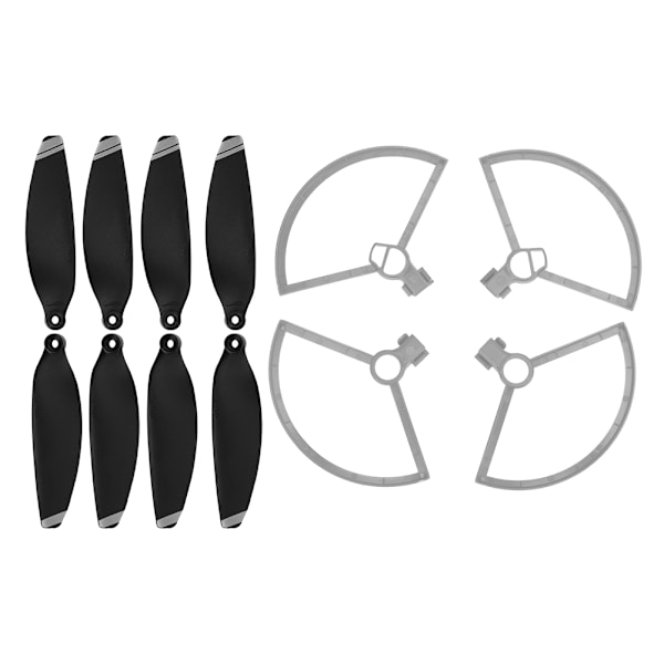 4 st Propeller Skydd 2 Par 4726F Svarta Propellrar Passar för MAVIC MINI Drone (Silverkant)