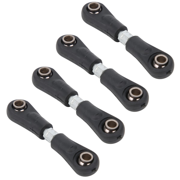 4 stk. Styrestangsæt Sort Metal til 1 10 RC Flat Car Udskiftningstilbehør (4250 mm)