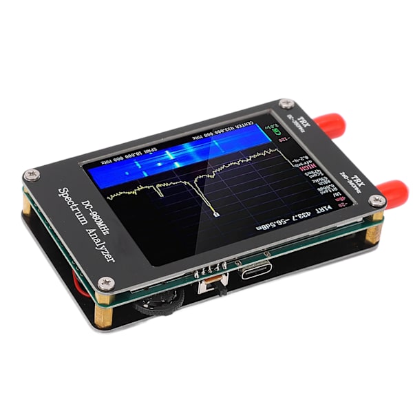 Spektrum Analysator MF HF VHF UHF Indgang 4 Tilstande 2,8 tommer Touchscreen Bærbar Spektrum Analysator Signal Generator