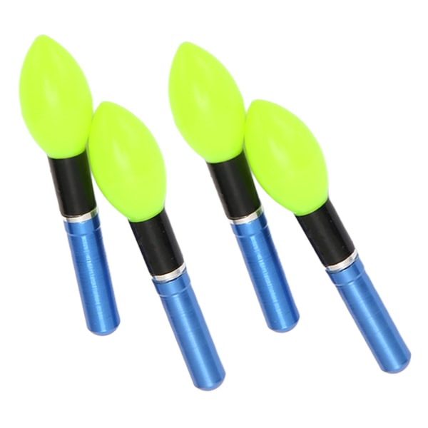 4 stk Bobber Light Glow Sticks Genanvendelig Glødepære Type Elektronisk Fiskeflodder Light Stick til Natfiskeri Grøn