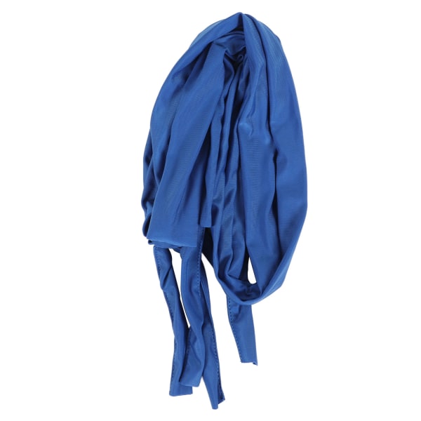 Hestehale Wrap Udvidet Elastisk Flettet Hestehalepose til Hjælp med at Afvise Myg og Forlænge Slaglængde Blå